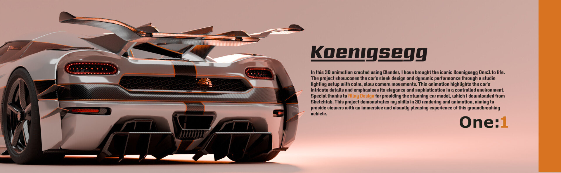 Koenigsegg One:1 | Blender Animation